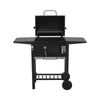 Large Charcoal BBQ Grill Trolley Garden Barbecue Patio Smoker Portable On Wheels