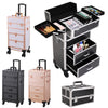 Rolling 4 in 1 Makeup Trolley Beauty Trolley Case w/Drawers Hairdressing Case