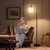 LED Floor Lamp Standing Night Light Modern Living Room Reading Lamp Black