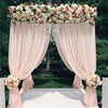 10Ft Metal Wedding Backdrop Stand Double Drape Party Stage Canopy Frame