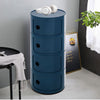 Round Storage Unit Bathroom Cabinet Chest Cupboard Side Table Vintage Postbox UK