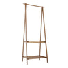 Foldable Wooden Coat Rack Clothes Rail Garment Stand Shoe Storage Corner Shelf