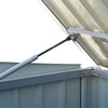 Galvanized Metal Garden Bike Shed Tool Lockble Garbage Bin Storage Sheds 210cm