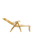 Bamboo Wood Lounger Chair 5 Position Adjustable Recliner Deck Chair Foldable