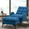 Nordic Recliner Sleeper Armchair Footstool Lounge Living Bedroom Sofa Chairbed