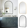 Framed Arched Mirror Wall Mounted Vanity Makeup Bedroom Glass Dressing Mirror