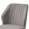 Pair of Modern Faux Leather Dining Chair Restaurant Dining Room Grey Chair New