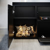 TV Stand Entertainment Cupboard with RGB LED High Gloss Door Unit Cabinet 1350mm