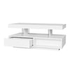 Coffee Table LED White High Gloss Sofa Side Table Living Room Centre Tea Table