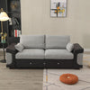 Upholstered Fabric 2 3 Seater Sofa Suite Couch Settee Set Padded Seat Furniture