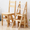 4 Steps Step Stool Reversible Chair Seat Portable Ladder Bookshelf Display Rack