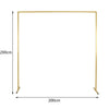 Square Hoop Balloon Arch Backdrop Flower Display Stand Frame Wedding Party Decor