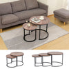 Nest of 2/3 Wood Grain Nested Tables Side End Lamp Sofa Tables Living Room Decor