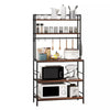 Multifunctional Kitchen Shelves Bookshelf Plant Stand Workstation Free Standing