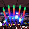 100PCS Premium Light Up LED Foam Glow Stick Flashing High Quality MultiColor UK