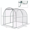 Outdoor Garden Greenhouse PVC Cover Steel Frame Plant Veg Grow Tunnel 2 x 2.5m