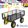 Steel Trolley Garden Detachable Cart Wagon Beach Camping Truck Off-Road Carts UK