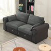 2/3 Seater Soft Fabric Deep Seat Sofa Settee Large Armrest Living Room Office