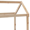 Day Bed with Roof 90x200 Solid Wood Pine G3J2