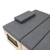 L-Shape Camper Van Bed & Cushions Bench Storage Sliding Sofa 1800 x 1200mm