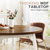 Tribesigns Round Dining Table for 4-6 People, 120CM Farmhouse Kitchen Table