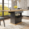 Extendable Dining Table with Hidden Storage Space Telescopic Table Kitchen Table