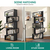 5 Tier Bookcase Bookshelf Shelving Unit Storage Rack for Living Room Bedroom