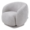 Chenille Fabric 360° Swivel Accent Armchair Barrel Chair For Living Room Bedroom