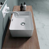 Durovin Bathroom Wash Basin Rectangular Countertop Ceramic Sink White 480x315mm
