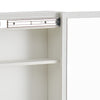 Dressing Table White Wood Makeup Desk with Mirror 5 Drawers Stool Shelf Bedroom