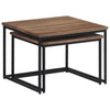 Nesting Coffee Tables Table End 2 pcs Solid Wood Teak vidaXL