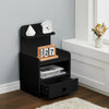 Telephone Bedside Table Cabinet Nightstand Side End Drawer Shelf Storage Bedroom