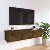Wall-mounted Drawer Shelf Wall Rack Storage Cabinet Engineered Wood vidaXL