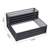 Galvanized Outdoor Garden Raised Baskets Vegetable/Herb/Flower Grow Bed Planter