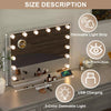 Hollywood Mirror Vanity Make Up Mirror with 14 Lights LED USB Charging Mirror UK