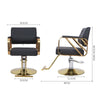 Classic Adjustable Hydraulic Barber Chair Hairdressing Salon 360° Swivel Chair