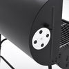 Black Portable Barrel Charcoal Barbecue Smoker Grill Outdoor Cooking Party BBQ