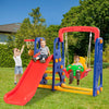 3 in 1 Toddler Slide and Swing Set Kids Climber Slide Playset Activity Center
