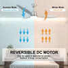 Ceiling Fan w/ Lighting LED Light Adjustable Wind Speed Remote Control 6 Speed