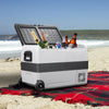 Compressor Fridge Freezer 36/50L Dual Temp Compartment Campervan Cool Box Mobile
