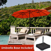 4.6M Outdoor Extra Large Umbrella Double-Sided Parasol W/ Solar LED Lights