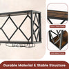 39 Bottles Wall Mounted Rack Display Shelf Metal Frame Wine Storage Rack