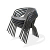 Garden Furniture Patio Set Round Glass Top Table and Stacking Chairs 2/4 Seater