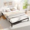 30CM Platform Bed King Size Metal Bed Frame-Black