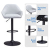 Set of 2 Barstool Kitchen Breakfast Swivel Pub Counter Gas Lift PU Leather Chair