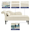 Chaise Lounge Elegant Colourful Velvet Reader's Bedroom Lounge Sofa w/ Wood Legs