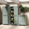 Outdoor Storage Cabinet with Shelves Planet Jade Grey Keter
