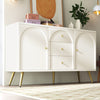 Sideboard with 2 Doors 3 Drawers Buffet Storage Cabinet Cupboard TV Unit White