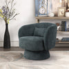 Swivel Cuddle Chair Velvet Fabric Rotating Single Sofa Accent Lounge Armchair UK