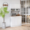 Costway 180cm Tall Pantry Cabinet Kitchen Cabinet Freestanding Buffet Cupboard